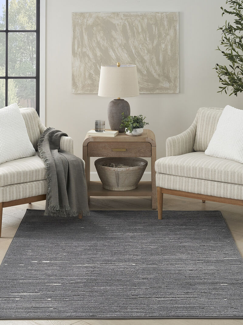 Care Free CAF04 Gray 3'11" x 5'11" Rug