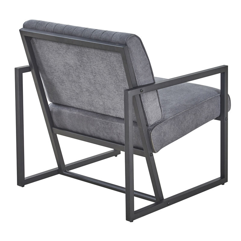 Modern design high quality fabric + steel armchair, for Kitchen, Dining, Bedroom, Living Room