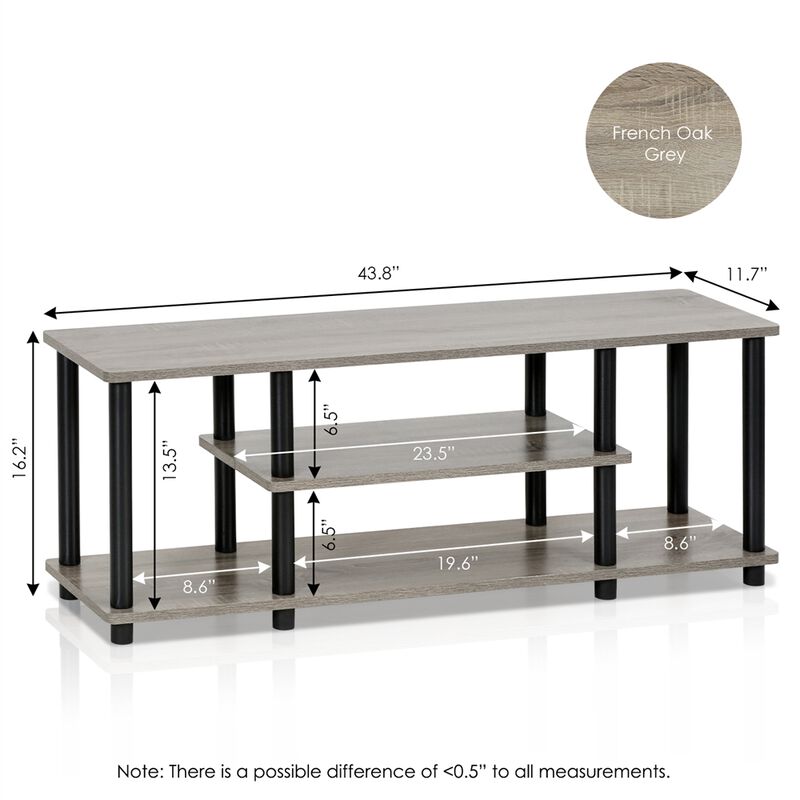 Furinno Turn-N-Tube No Tools 3-Tier Entertainment TV Stands