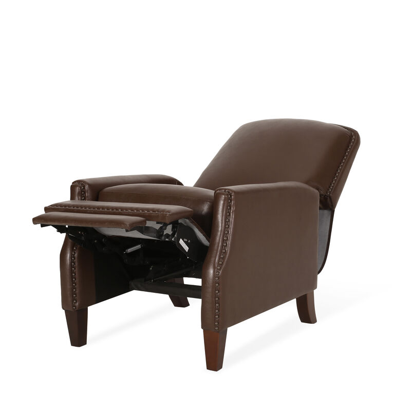 Merax PU Leather Recliner Chair with Rivets Design