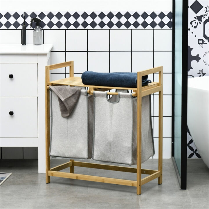 Storage Rack with Laundry Baskets – Multi-Tier Organizer for Clothes & Home Essentials