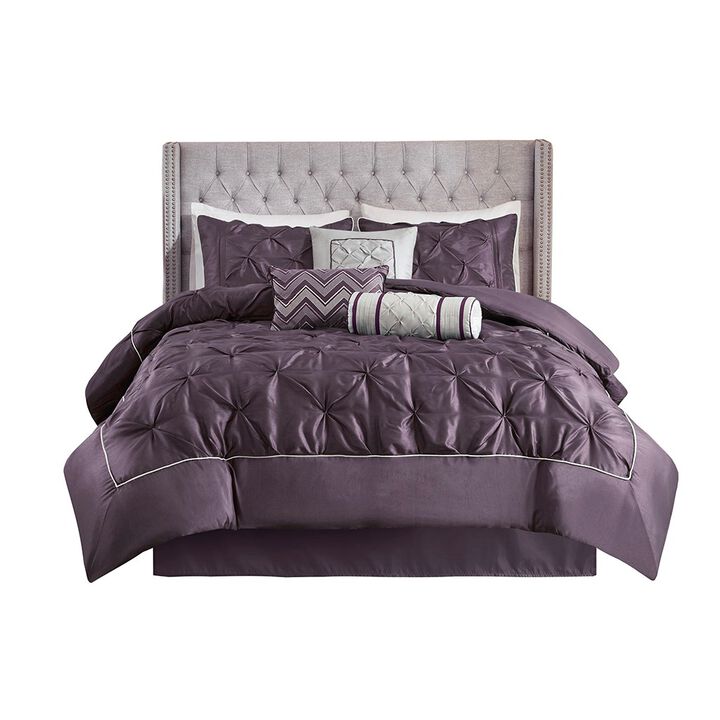 Gracie Mills Shelby 7-Piece Padded Comforter Set