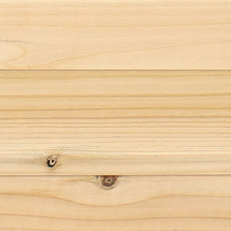 Sunnydaze Wooden Fir Square Raised Garden Bed - 48 in - Natural