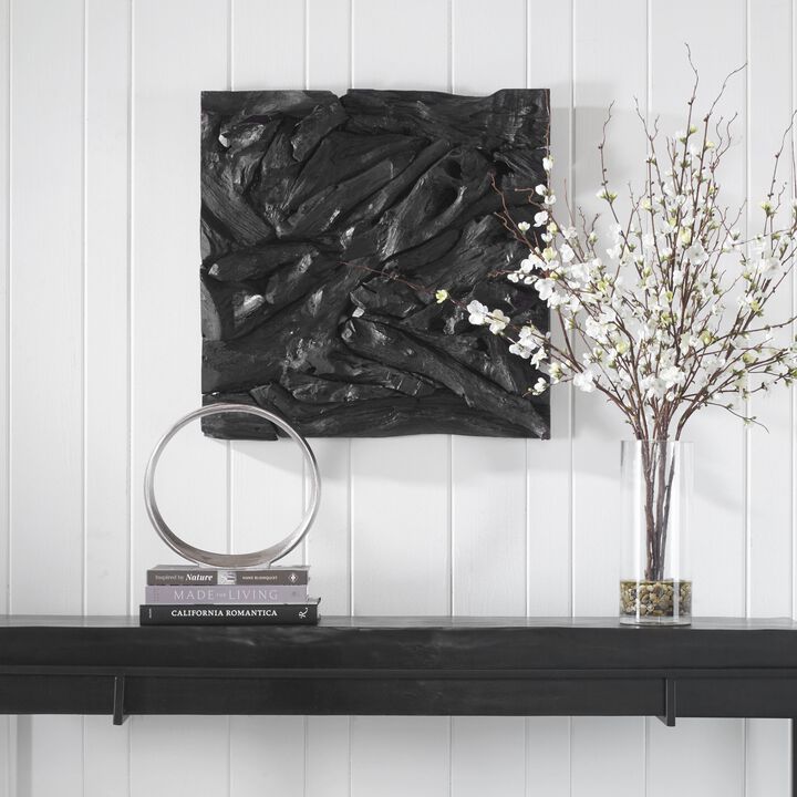 Rio Wood Wall Decor Black