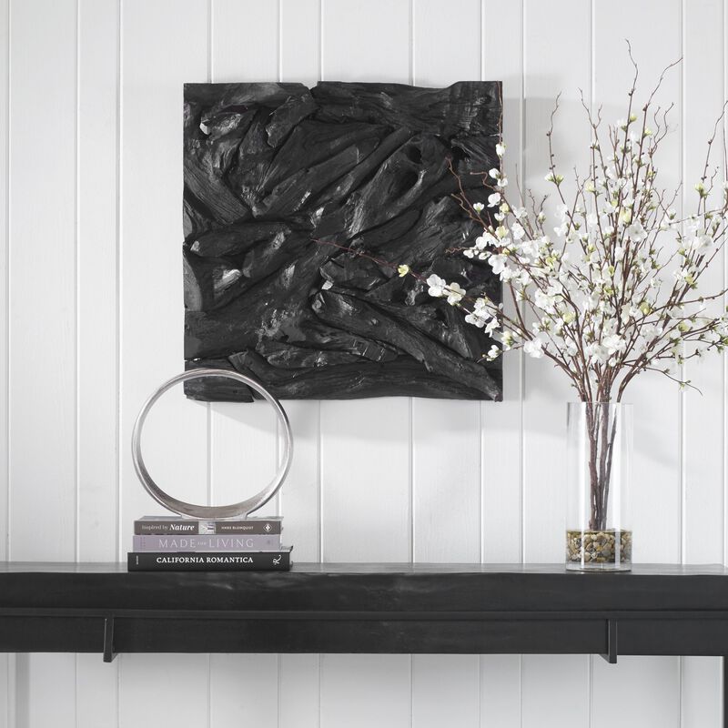 Rio Wood Wall Decor Black