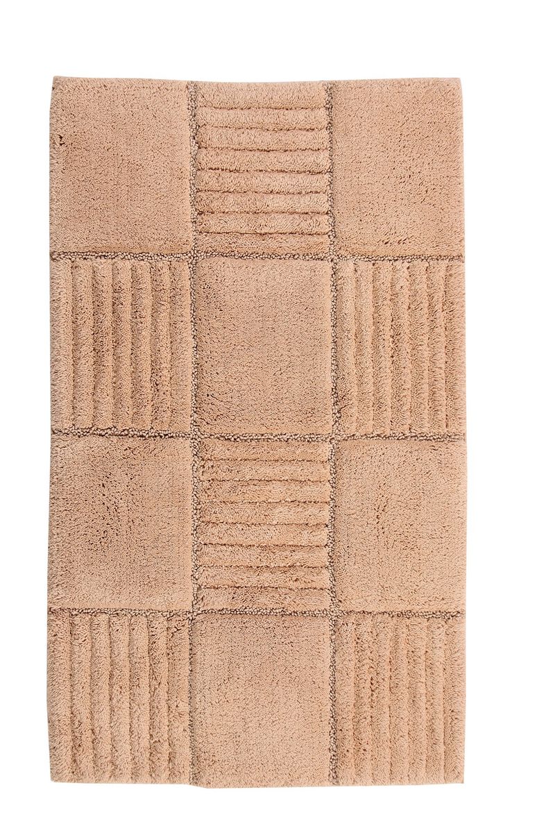 Knightsbridge Chakkar Board 220 GSF Non Skid Back Bath Rug 20 x 30 - Silver