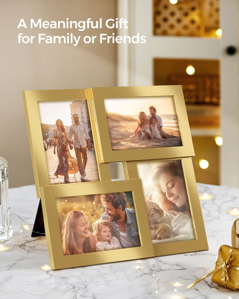 4x6 Collage Picture Frames, Family Photo Collage Frame Set of 4 for Wall Decor