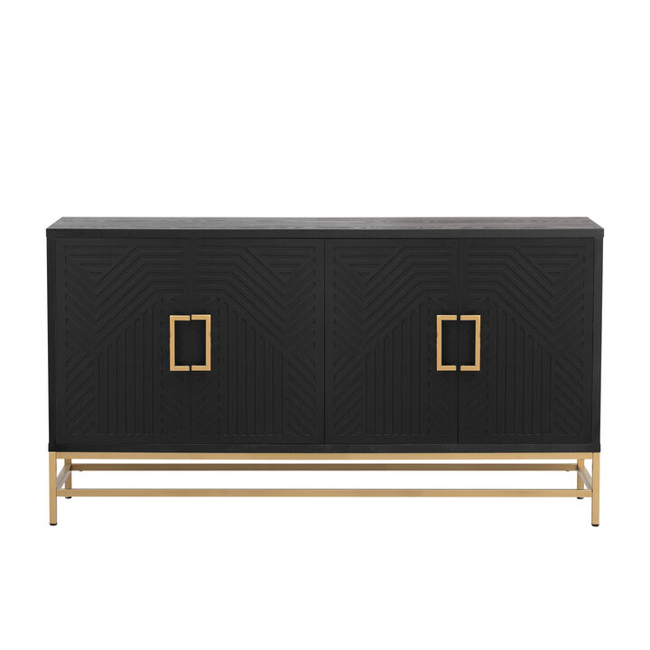 Merax Retro Style Sideboard with Adjustable Shelves