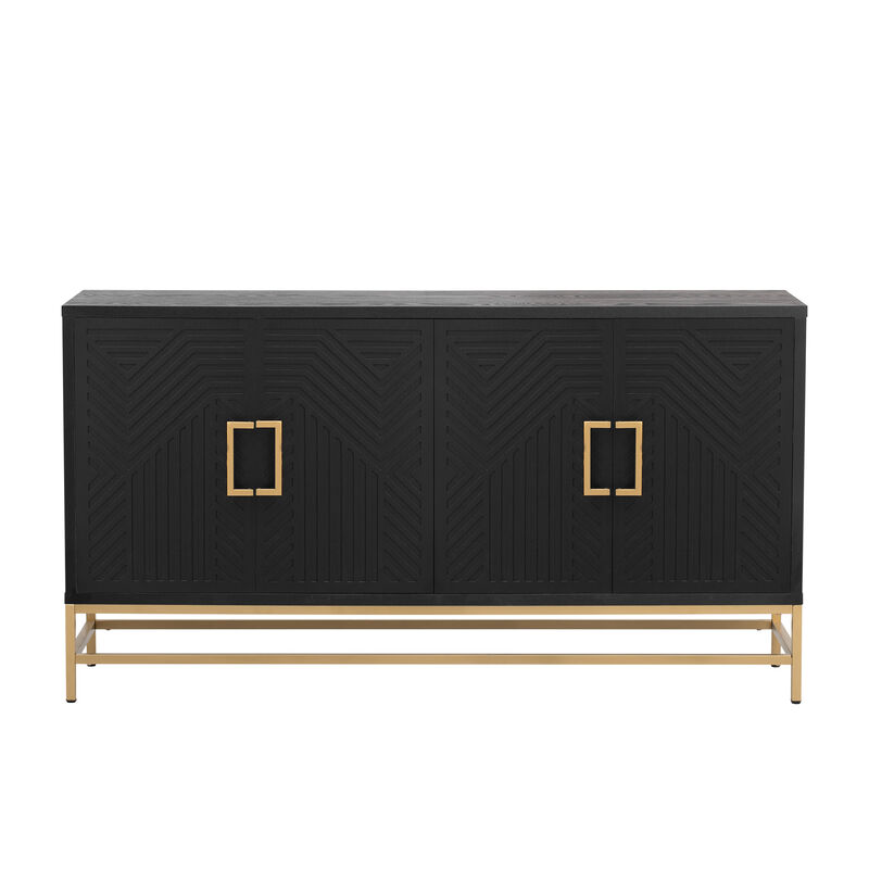 Merax Retro Style Sideboard with Adjustable Shelves