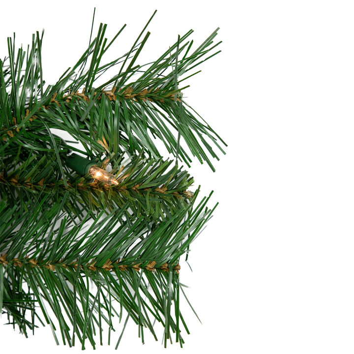 9' x 10" Pre-Lit Chatham Pine Artificial Christmas Garland  Clear Lights