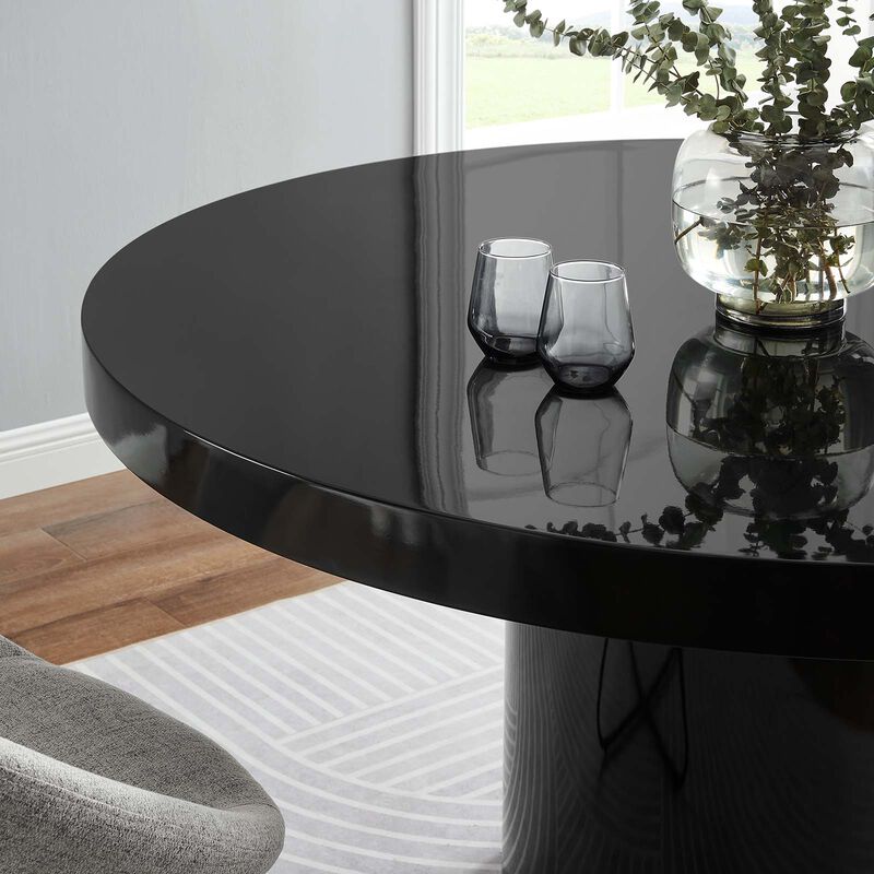 Modway - Gratify 60" Round Dining Table Black