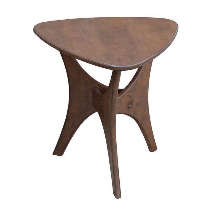 INK+IVY Blaze Accent Tables - Wood Side Table - Pecan  Mid-century Modern Style End Tables - 1 Piece Small Tables For Living Room