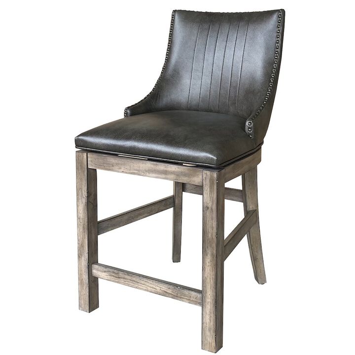 Parker House Furniture Parker House Lodge Dining Swivel Counter Sling Chair (2/CTN Sold in pairs)