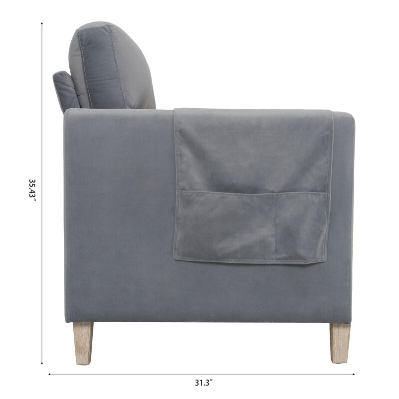 Durable Three-Seater Sofa with Soft Cushions