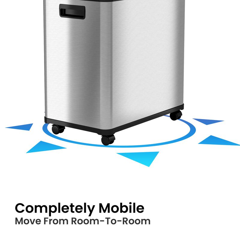 iTouchless 16 Gallon / 61 Liter Sensor Recycle Bin & Trash Can
