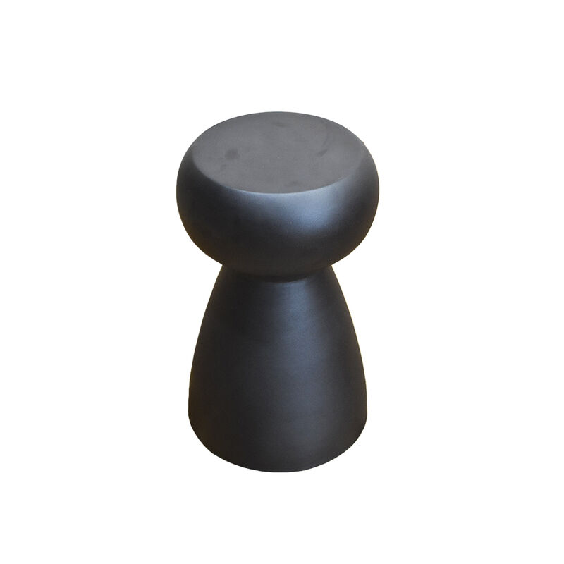 Handmade Aluminium Round Tray Blue Color Side Table