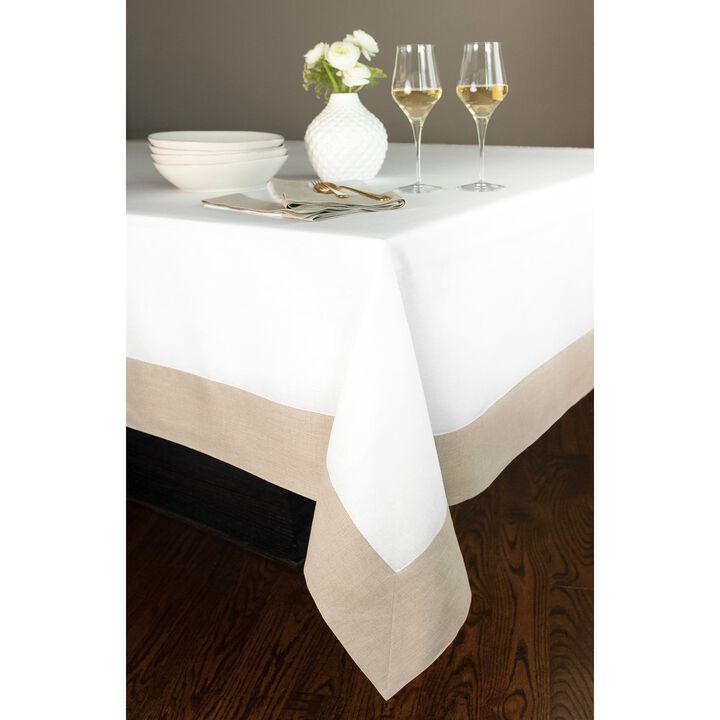 Solino Home 100% Pure Linen Tablecloth 60 x 90 Inch | Contempo