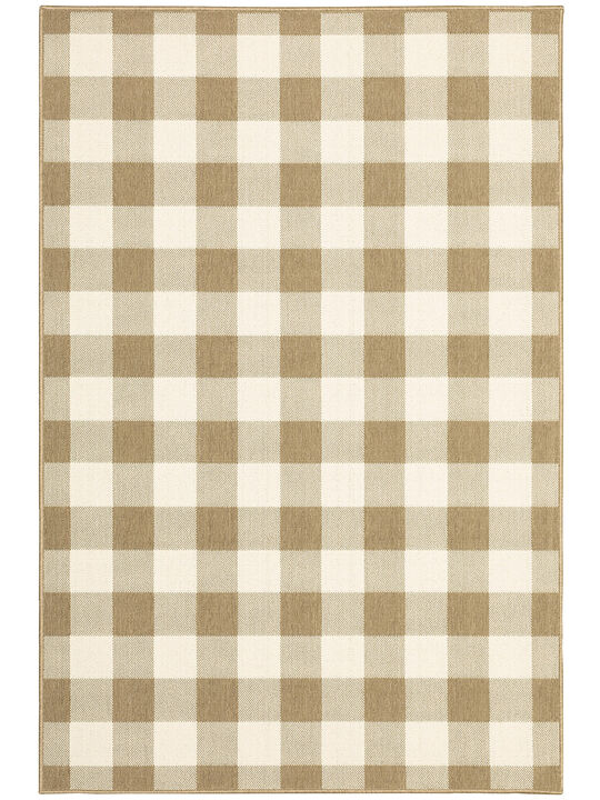 Marina 5'3" x 7'6" Tan Rug