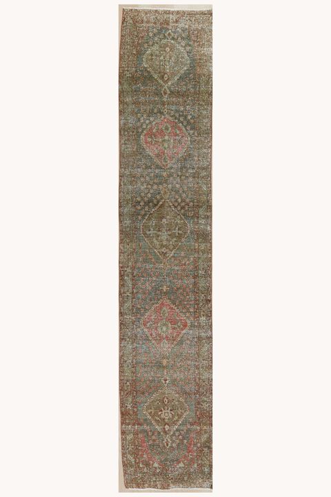 District Loom Vintage Persian Heriz Karaja runner rug-Fergus