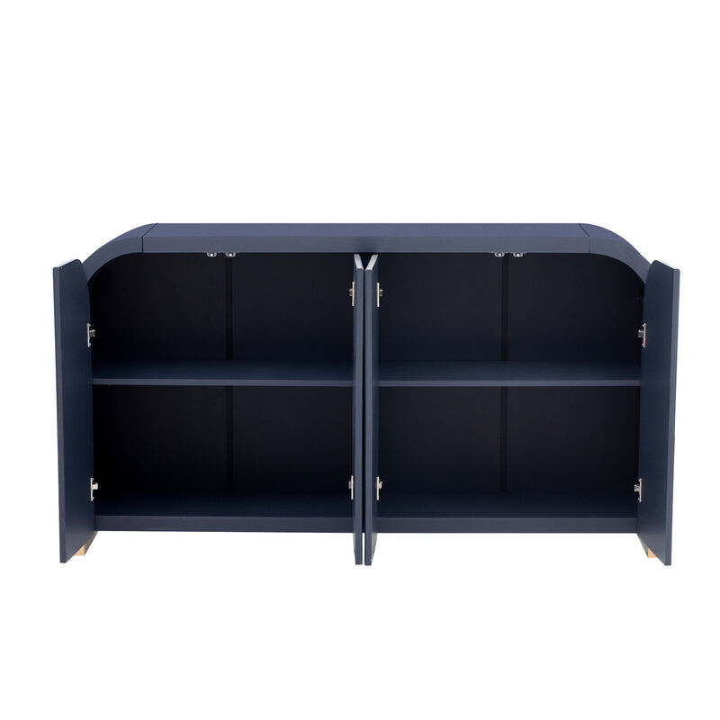 Merax 4-door Panel Cabinet with Adjustable Shelves
