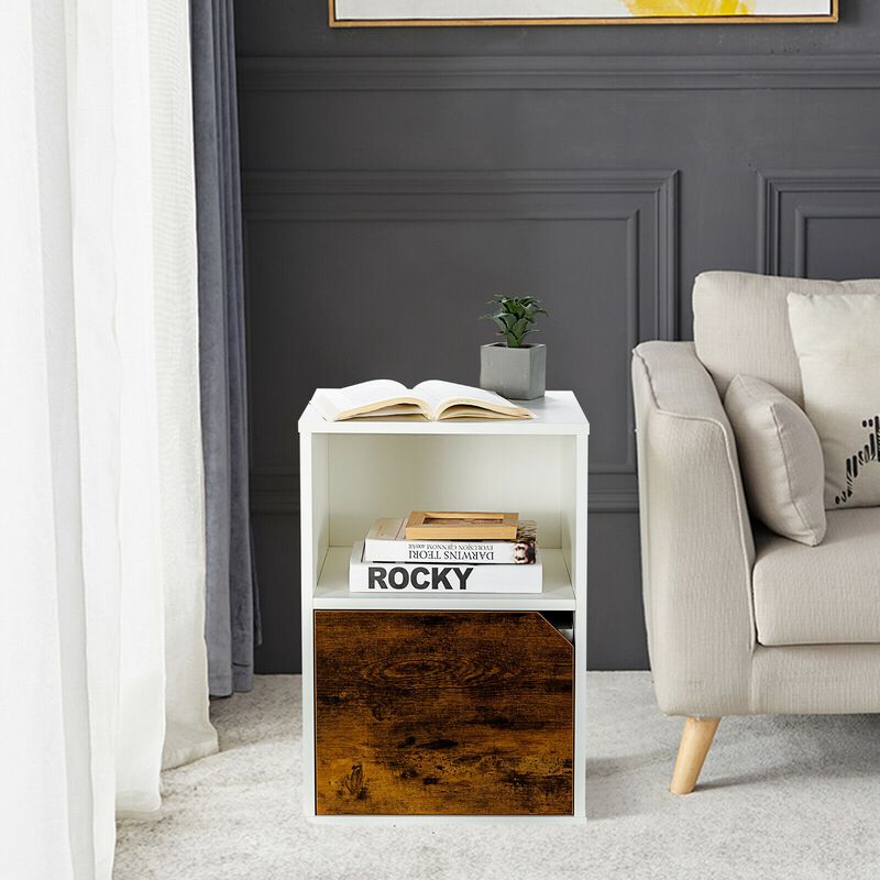 Set of 2 Nightstands Side End Table for Bedroom