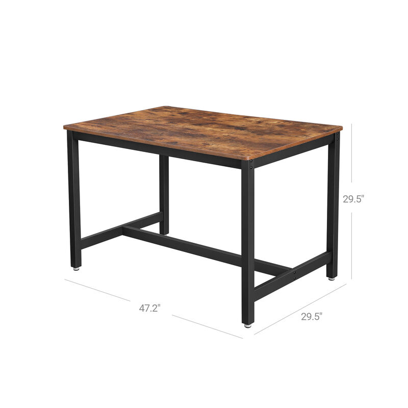 Rustic Brown Dining Table - Timeless Design for Any Dining Room