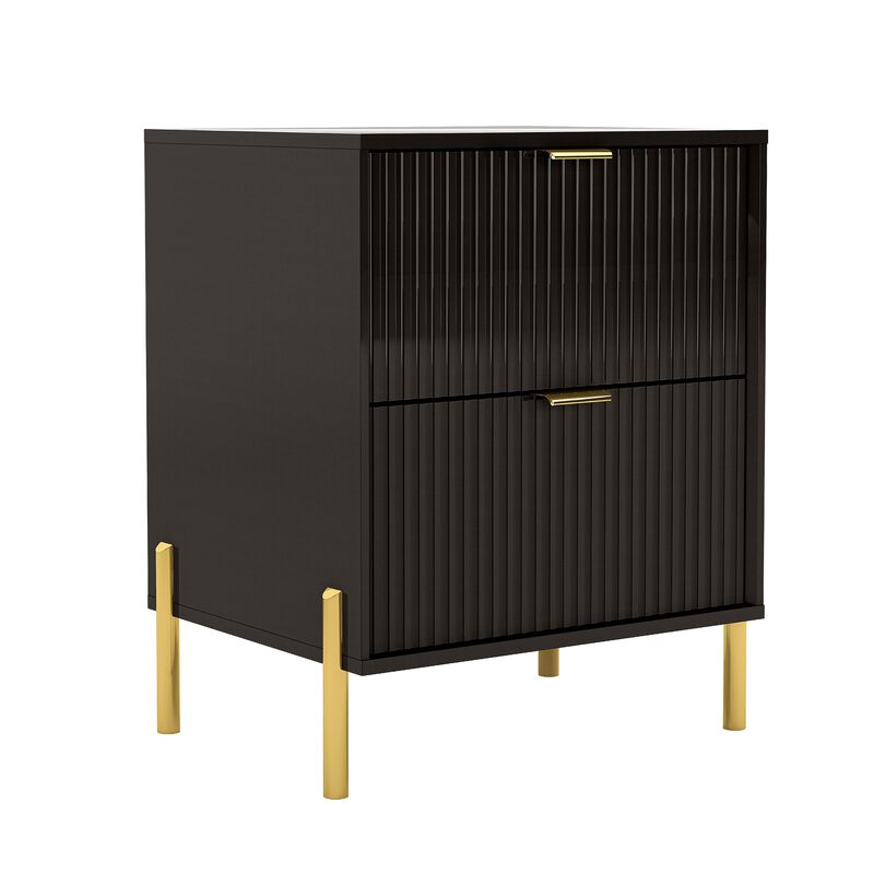FESTIVO Modern 2-Drawer Nightstand Bedside Table End Table Furniture