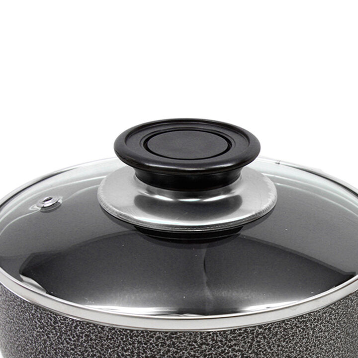 Brentwood Saucepan Aluminum Non-Stick 2 Qt-Gray
