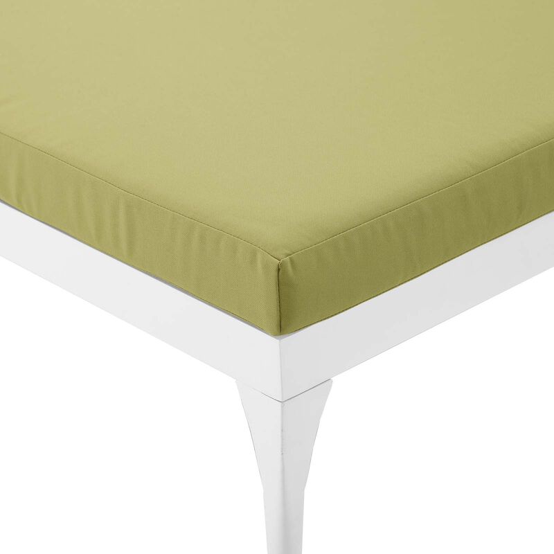 Perspective Cushion Outdoor Patio Chaise Lounge Chair - White Peridot