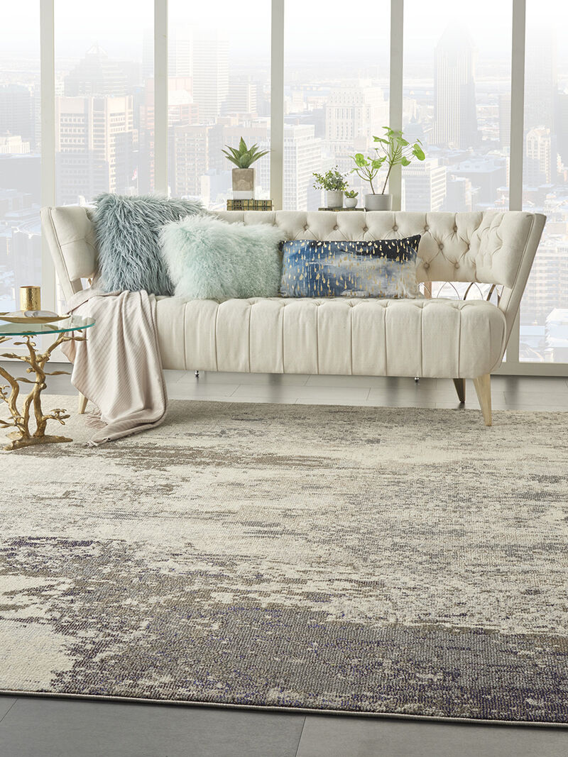 Celestial CES02 Ivory/Gray 9' x 12' Rug