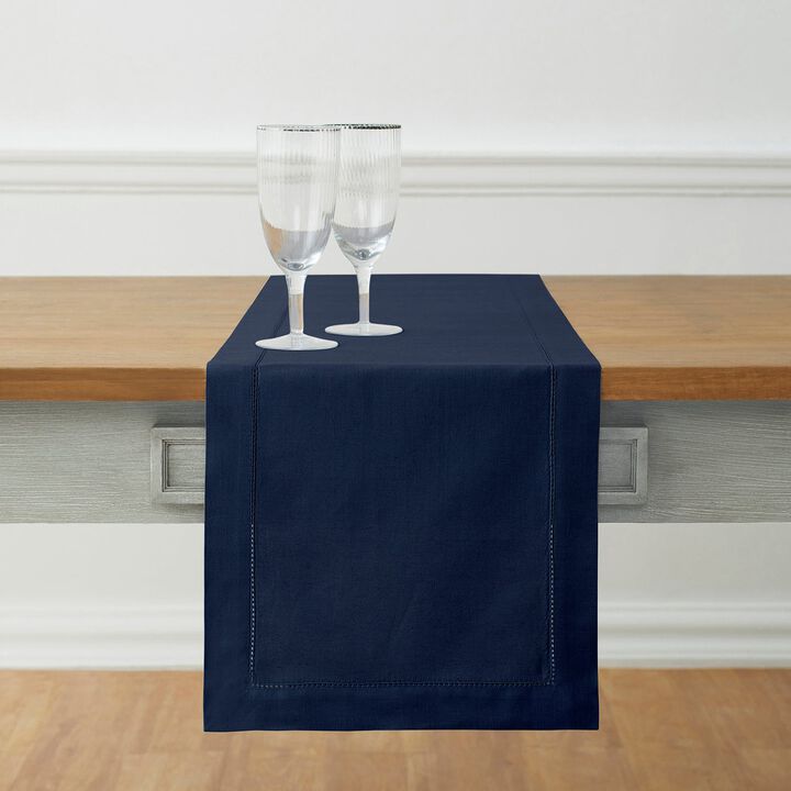 Solino Home Cotton Linen Hemstitch Table Runner