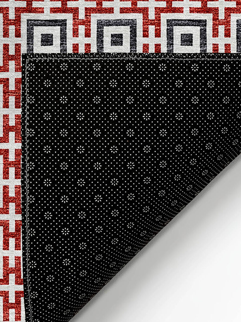 Marlo MO1 Red 3' x 5' Rug