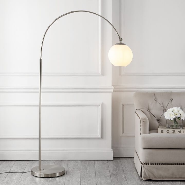 Nora Coastal Vintage Iron LED Floor Lamp