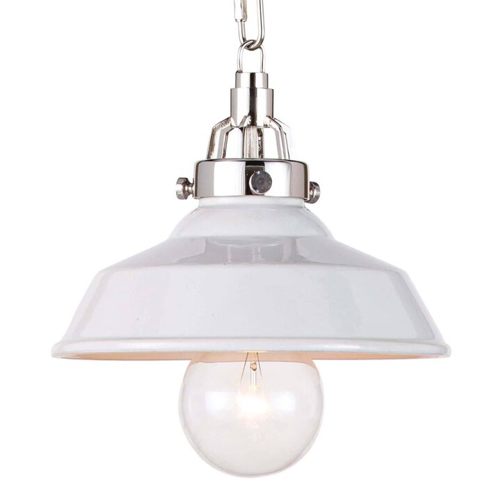 Maine Ceramic Pendant Small, White