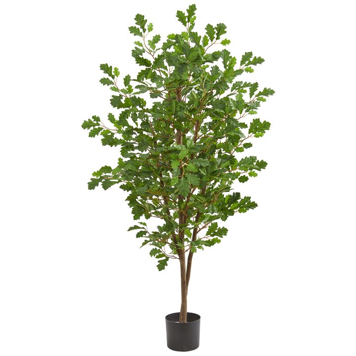 Hivvago 5 Feet Oak Artificial Tree