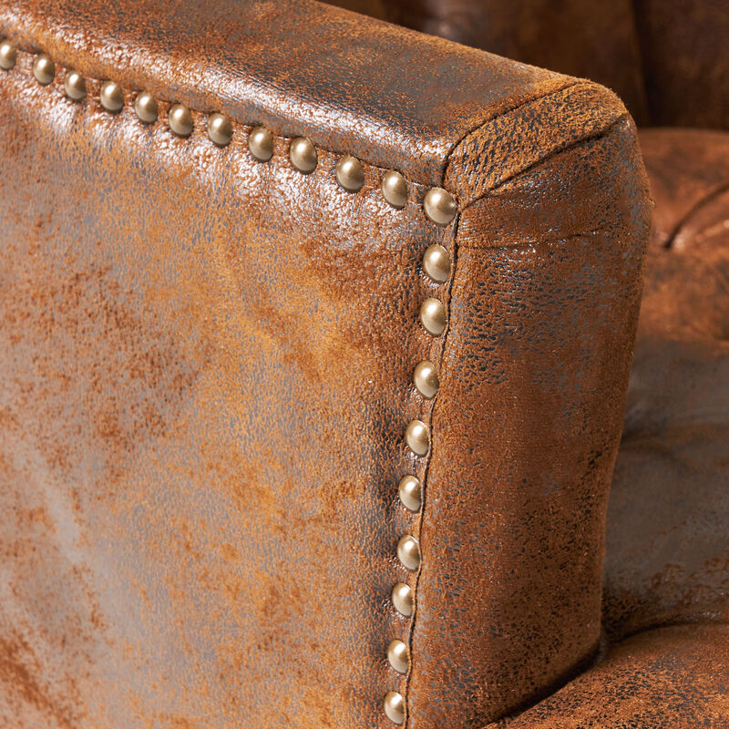 Merax Fabric Tufted Club Chair