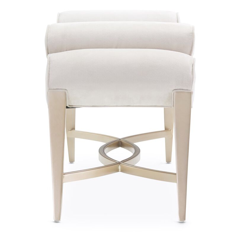 Michael Amini Malibu Crest Bed Bench - Chardonnay