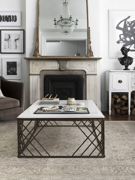Loren LQ03 Sand/Taupe 18" x 18" Sample Rug