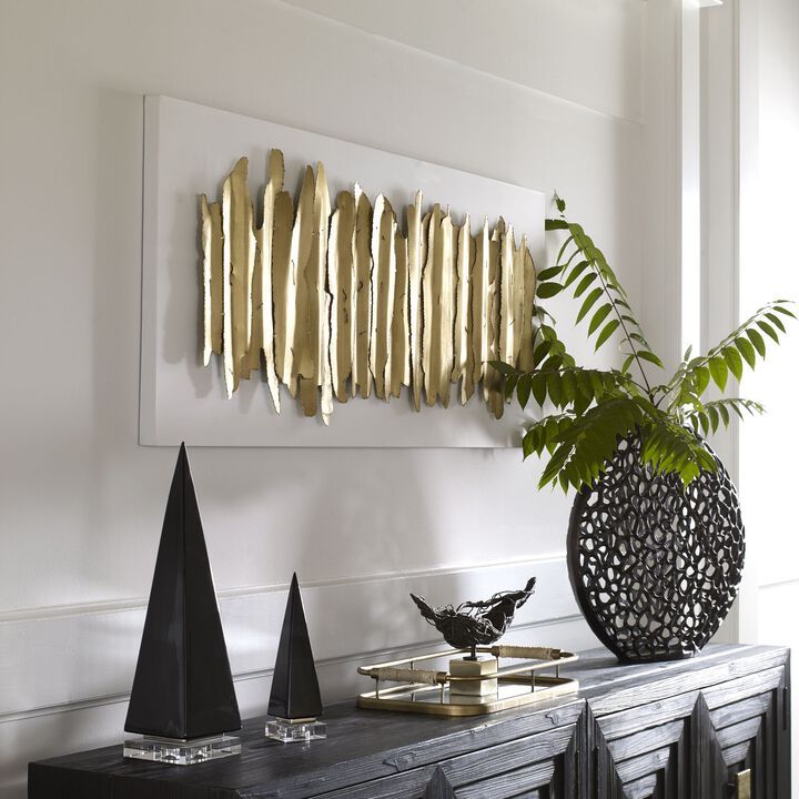 Lev Metal Wall Decor White