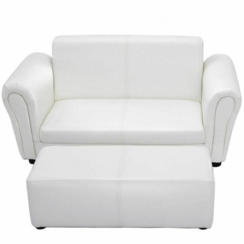Hivvago Soft Kids Double Sofa with Ottoman