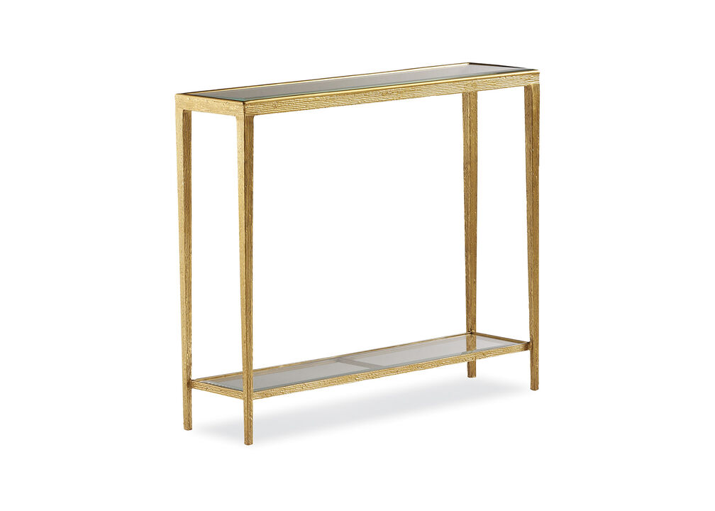 Jinx Small Brass Console Table