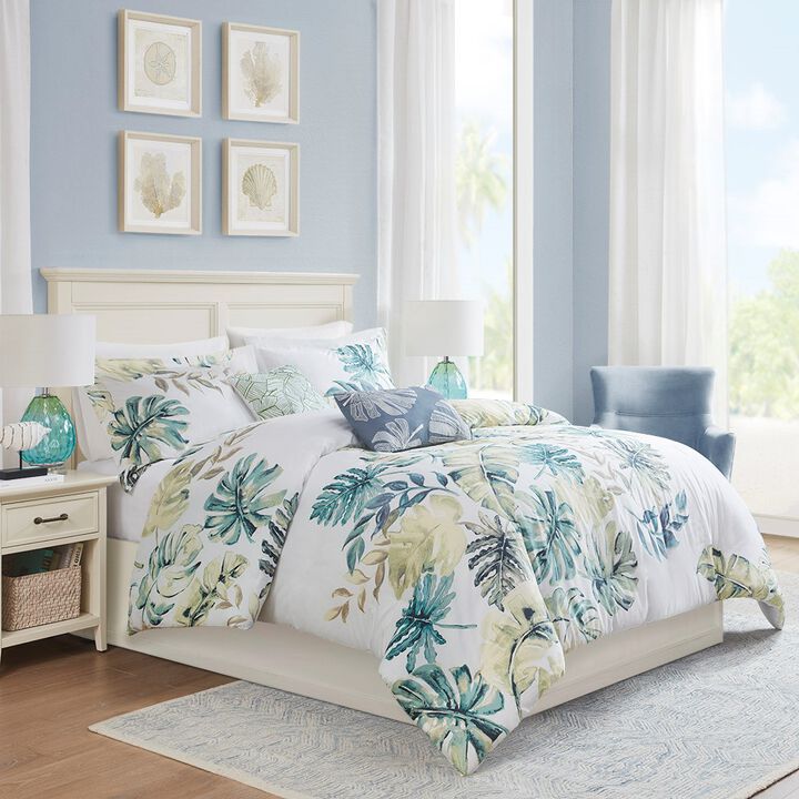 Gracie Mills Cordell 5-Piece Cotton Printed Duvet Cover Set