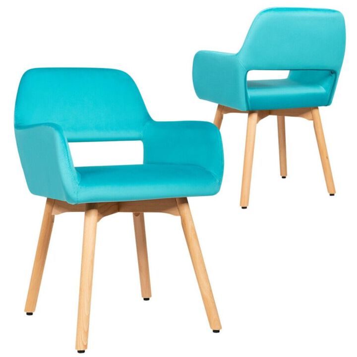Hivvago Set of 2 Modern Accent Armchairs