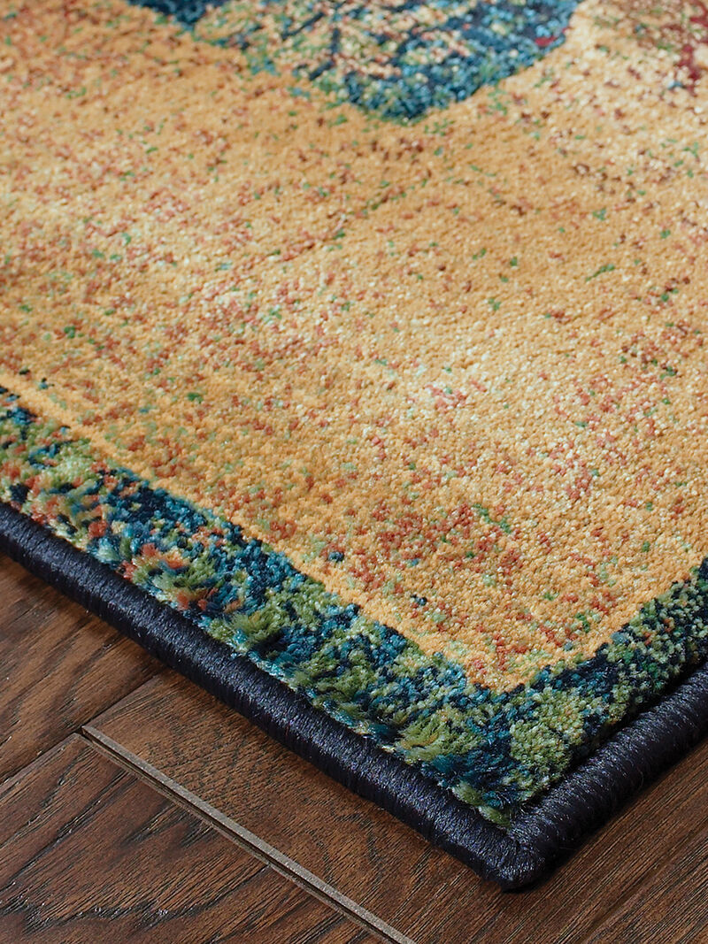 Kharma 2'6" x 9'1" Blue Rug