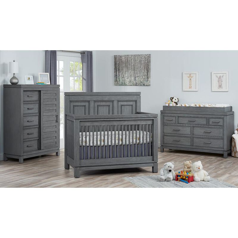 Soho Baby Manchester 4In1 Crib Rustic Gray