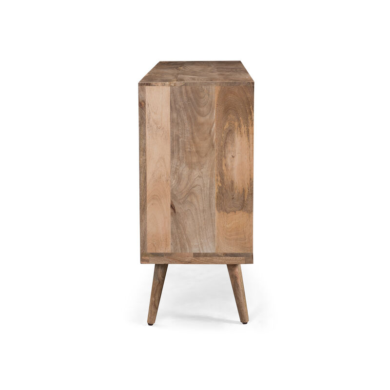 Merax Natural Sideboard Cabinet with 3 Drawers