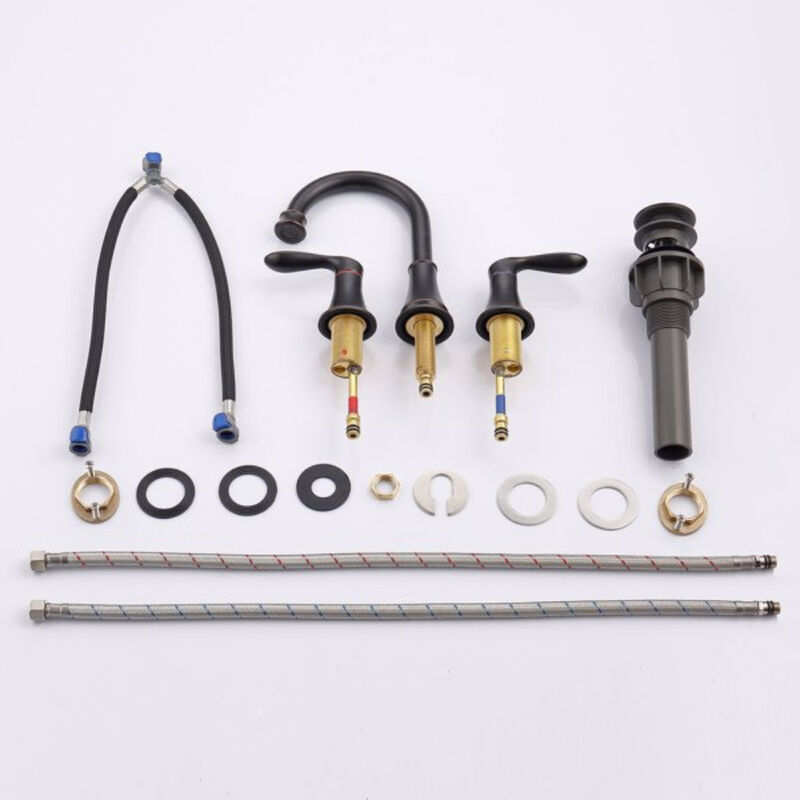 Widespread Oil-Rubbed Bronze Bathroom Faucet with 2 Handles for Stylish Vanity Sink