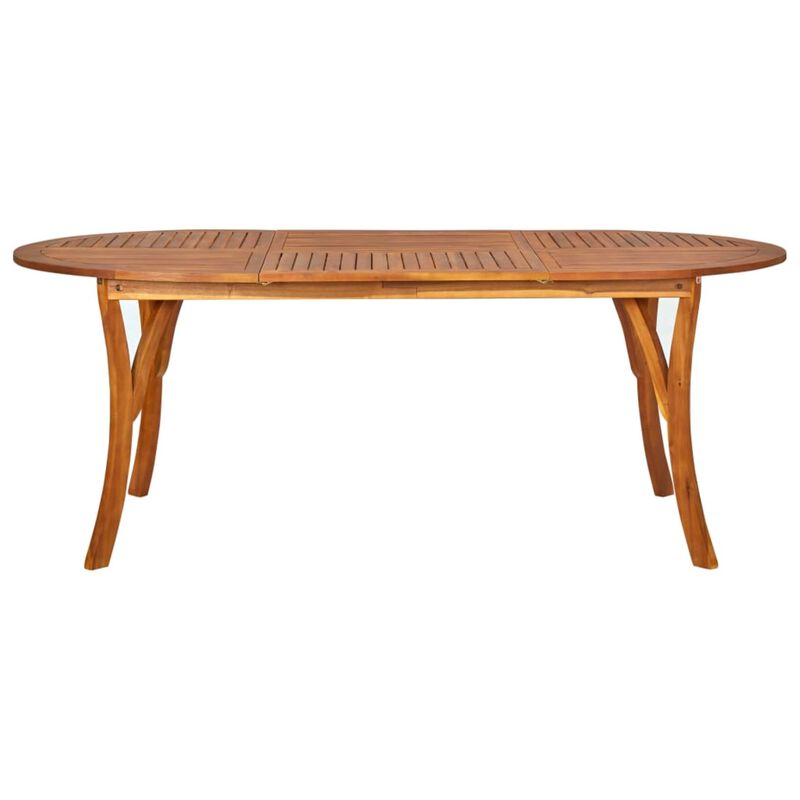 vidaXL Garden Table 79.1"x39.4"x29.5" Solid Acacia Wood