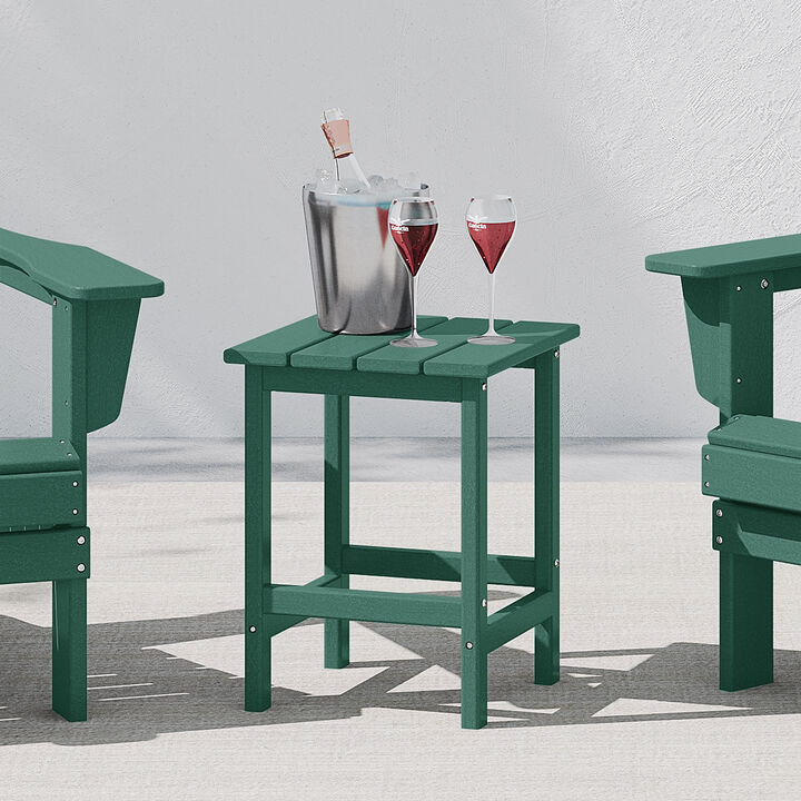 WestinTrends Westintrends 14" square outdoor Side table for Adirondack chair