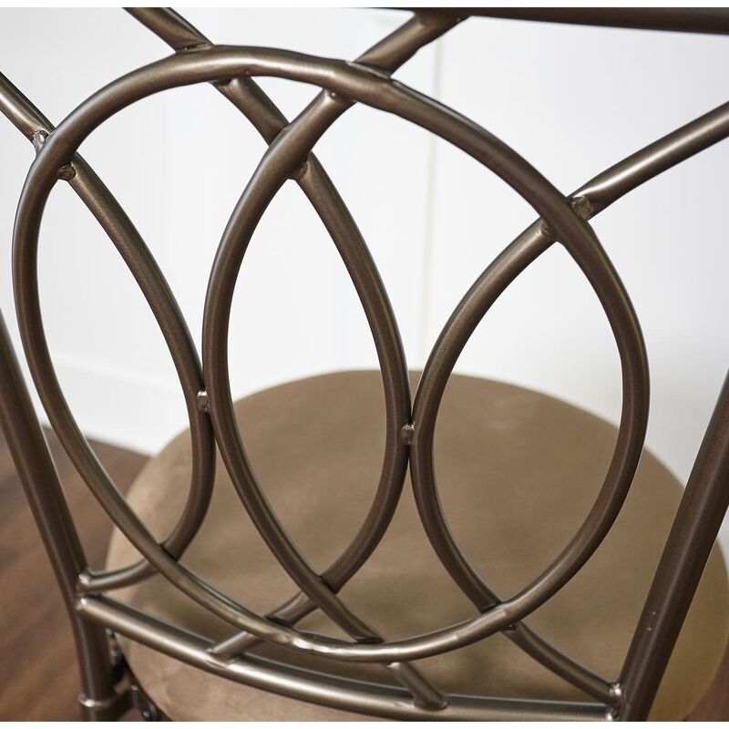 Powell Big and Tall Metal Crossed Legs Counter Stool